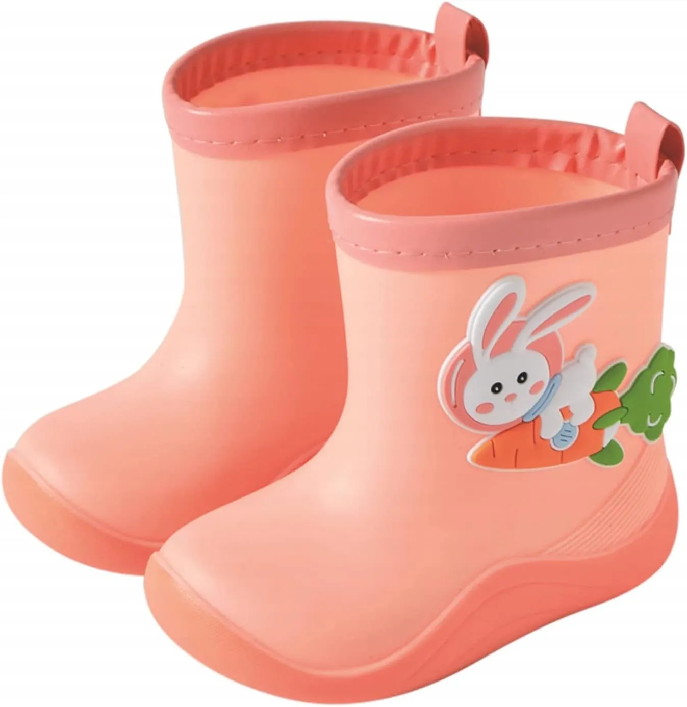 1 to 10 Years Kids Water Proof Rain Shoe Cute Rabbit Cartoon Character Rain Shoes Children's Boys Girls Water