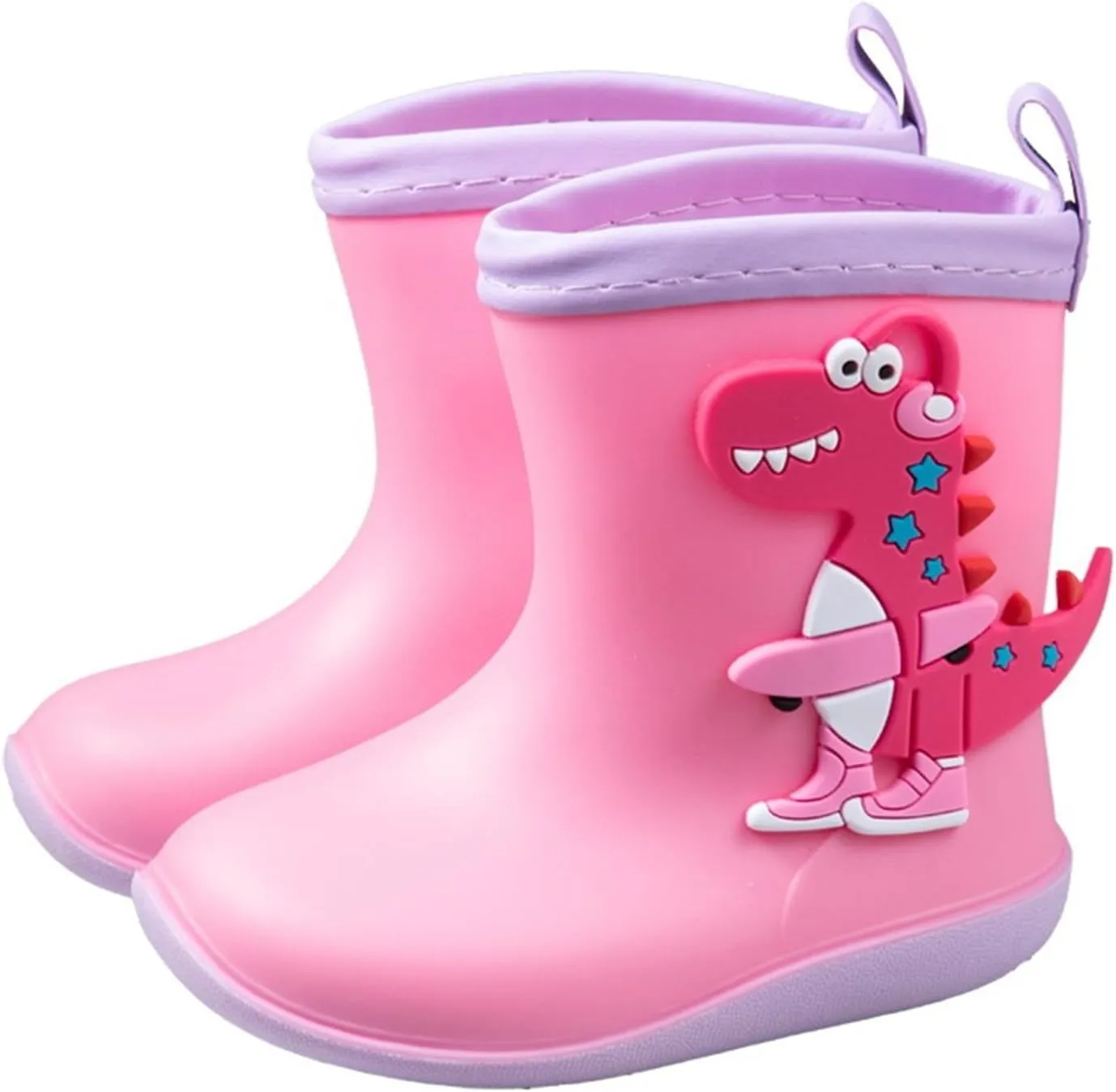 artoon Dinosaur Rain Boots For Toddler Baby Boys Girls aterproof Non Slip Shoes Outdoor Paly Soft Roller Booties