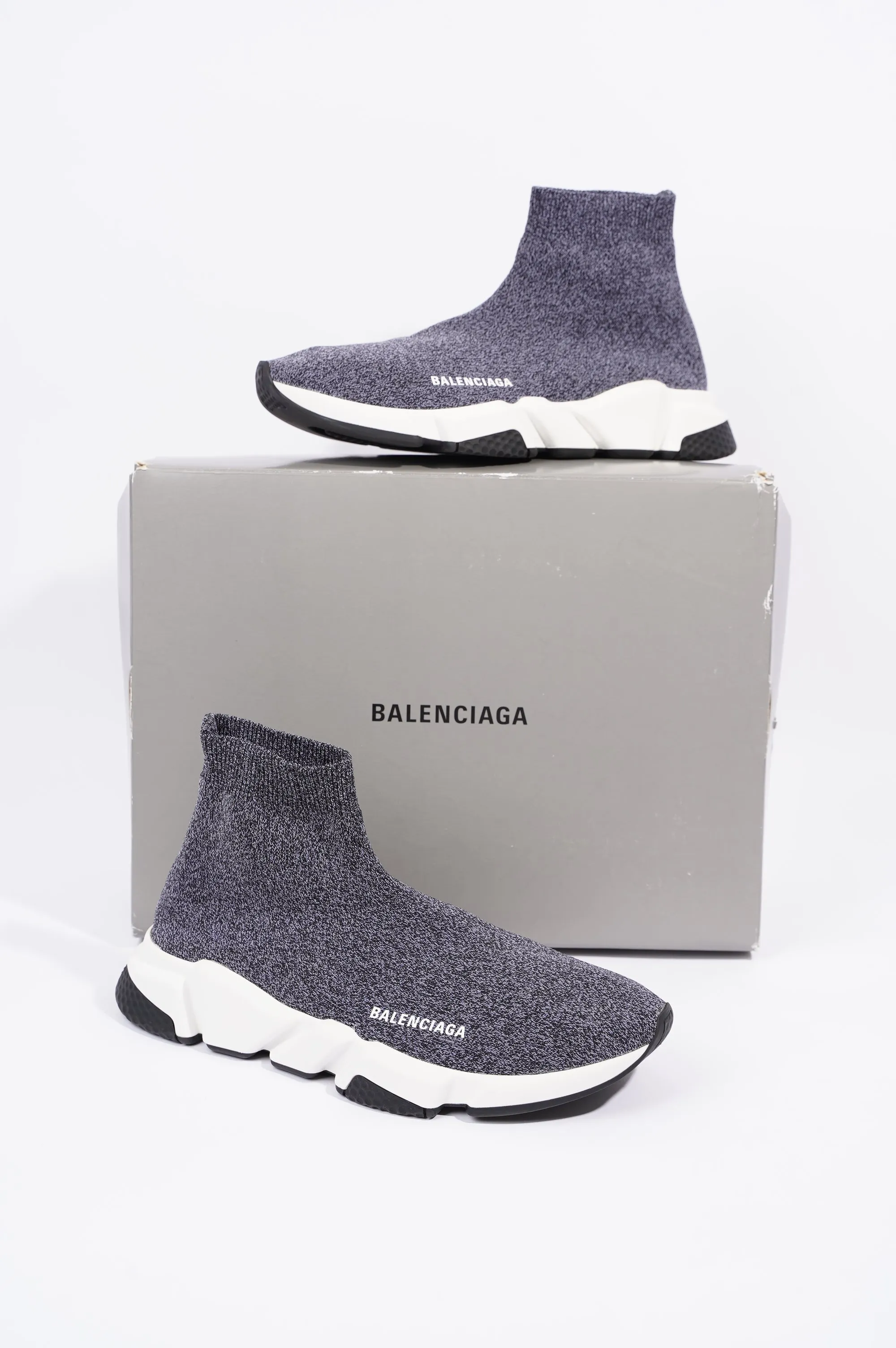 Balenciaga Mens Speed Grey / White EU 43 / UK 9