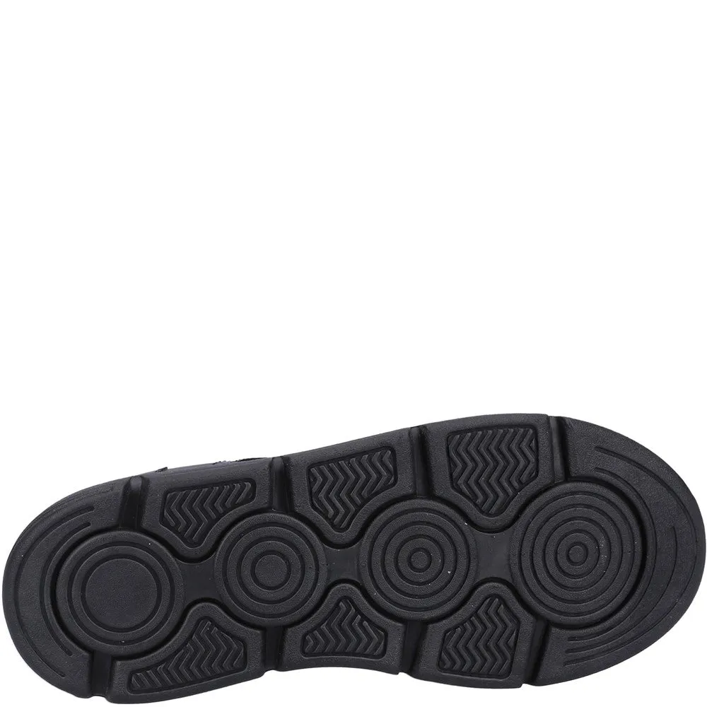 Black Adrian Junior School Shoes