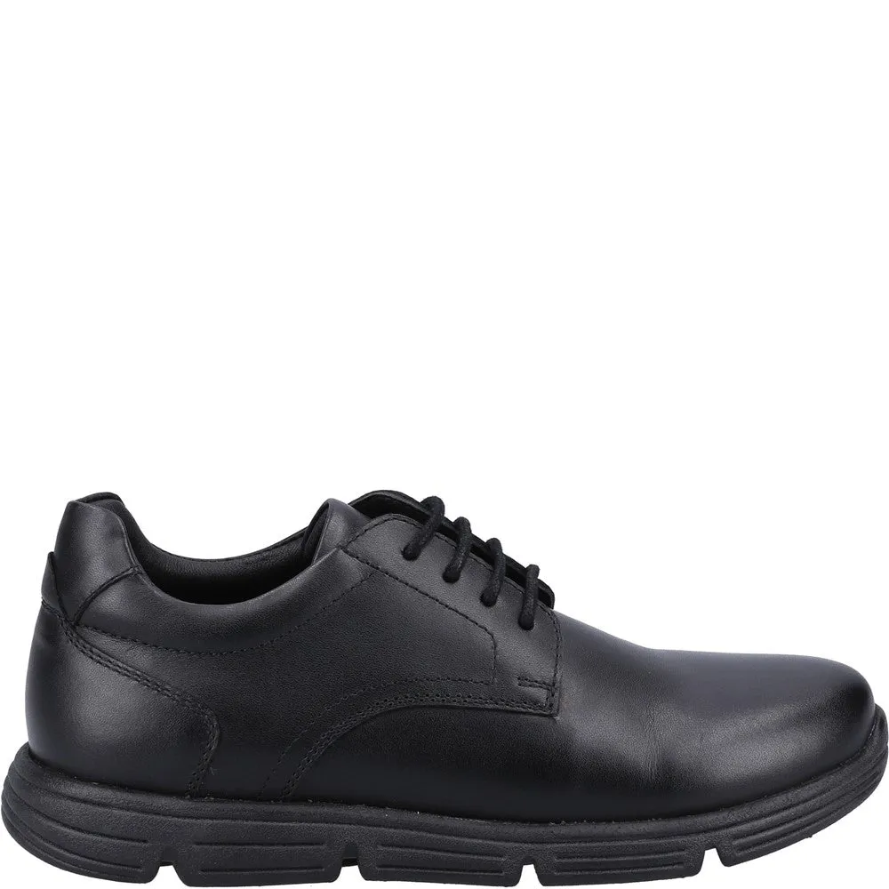 Black Adrian Junior School Shoes