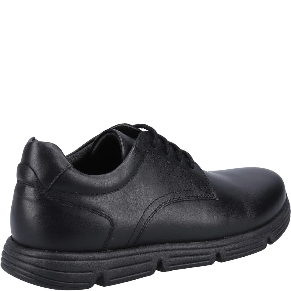 Black Adrian Junior School Shoes