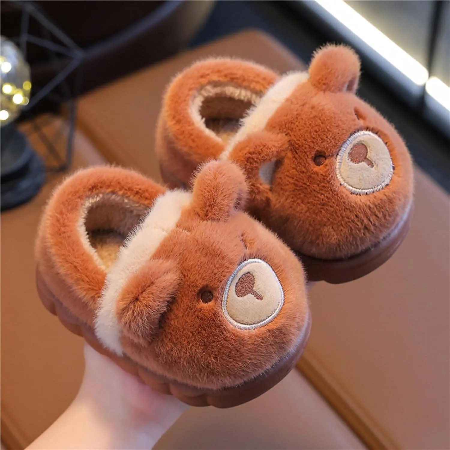 Boys Cartoon Memory Foam Slippers Comfortable Home Footwear Warm Shoes for Kids