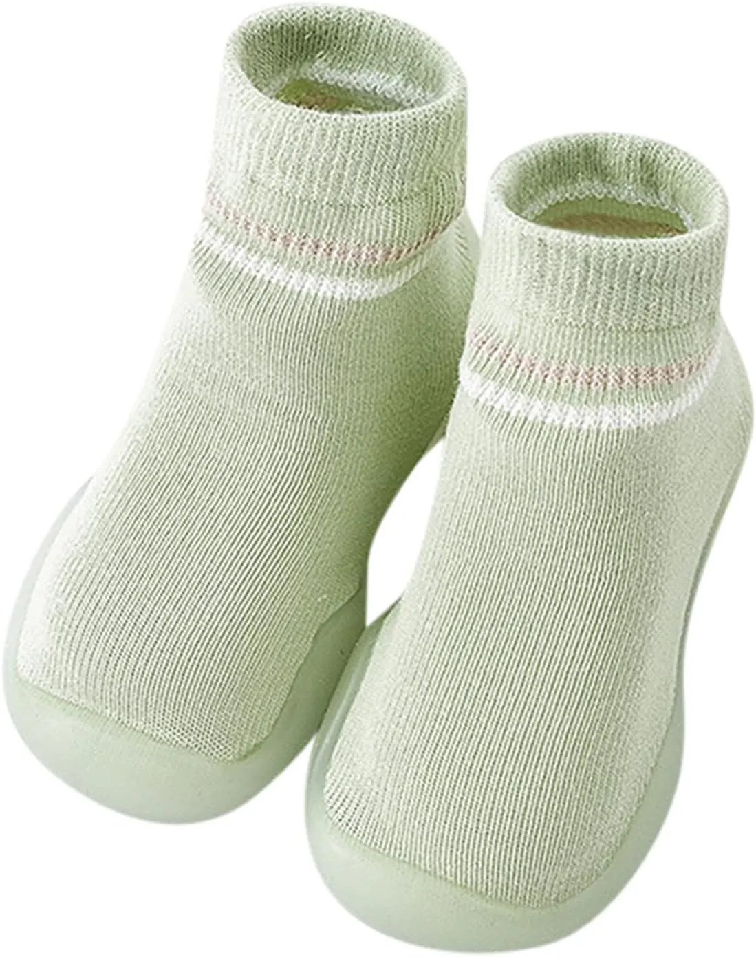Boys Girls First Walking Shoes Rubber Sole Non-Skid Sneakers Indoor House First Walker Toddler Shoes