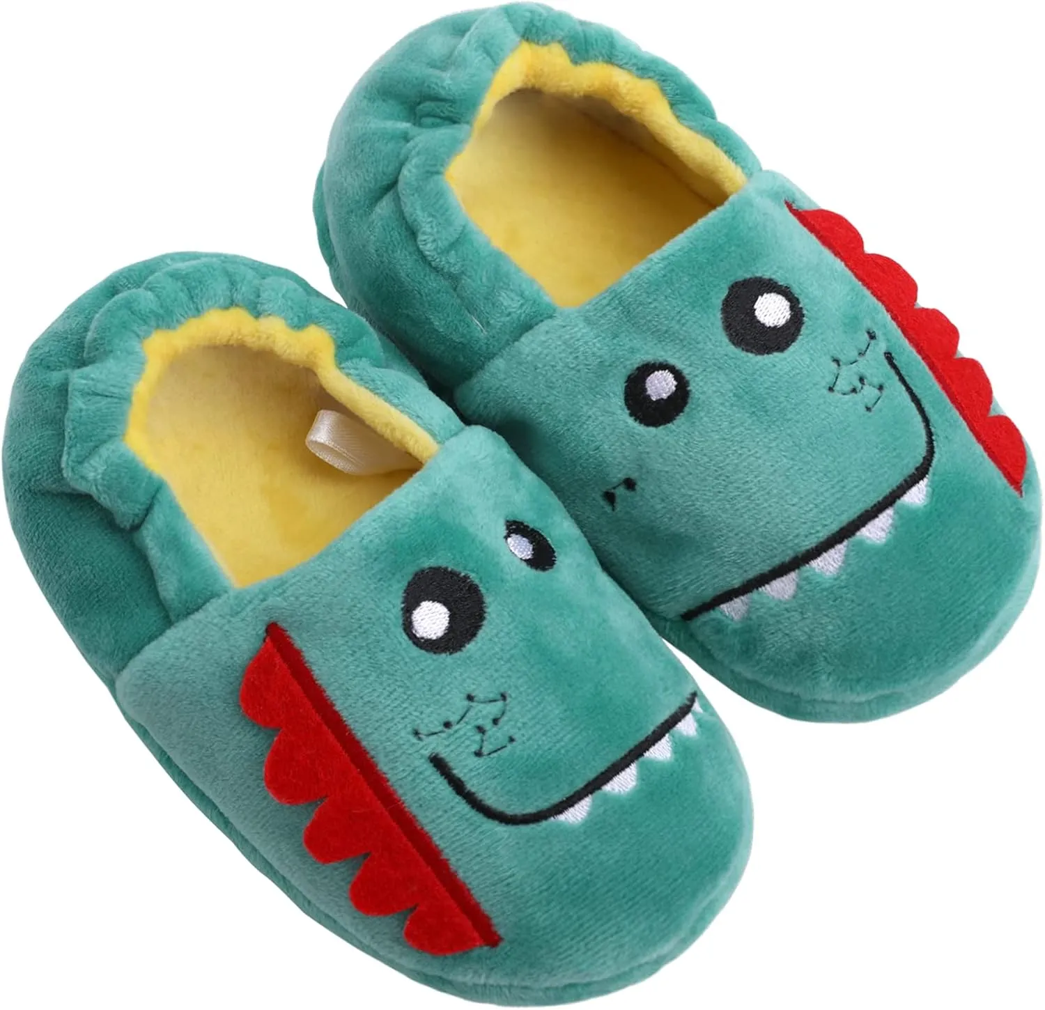 Boys Girls Plush Warm Cute Bunny House Slippers Fuzzy Indoor Bedroom Shoes Animal Soft Cozy Cute Cartoon Plush Anti-Slip Shoes for Toddler Kids