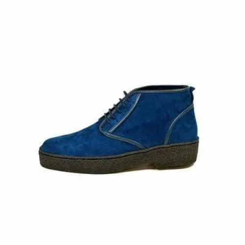British Walkers Playboy Kaydence Men's Navy Blue Suede
