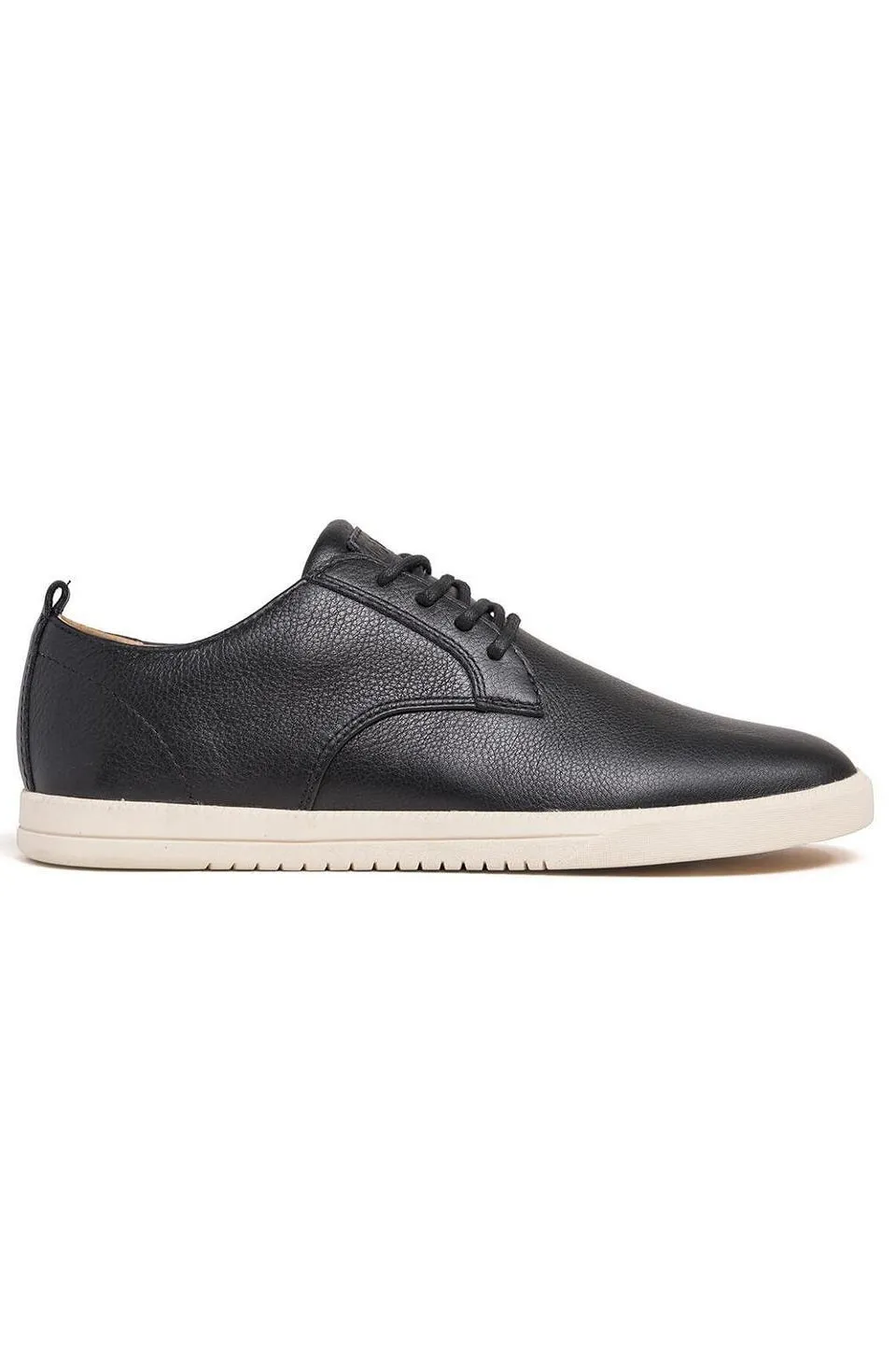 CLAE Ellington Sneaker In Black Milled Leather