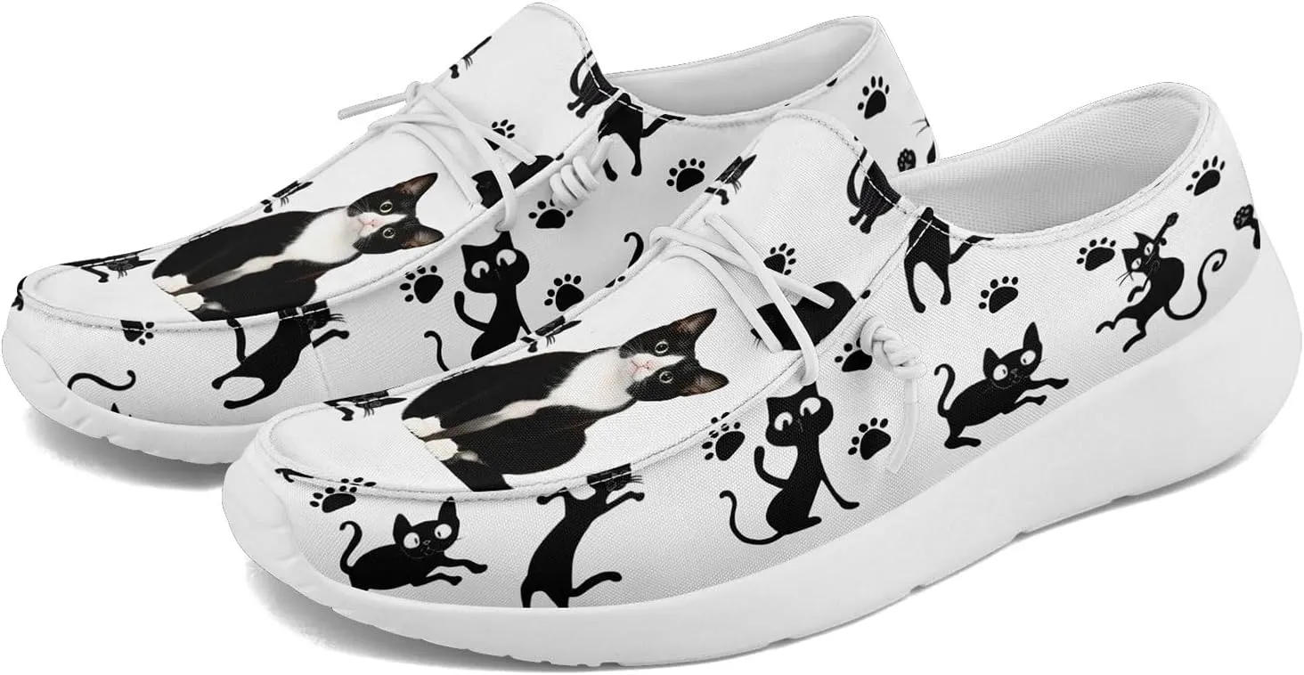 Custom Pet-Themed Canvas Loafers Shoes for Men Women Lightweight Slip-On Casual Shoes Personalized for Pet Lovers