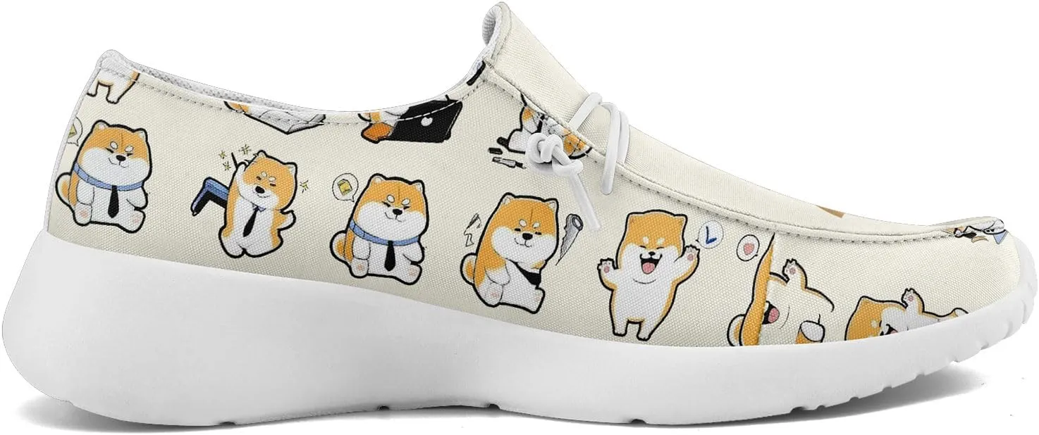 Custom Pet-Themed Canvas Loafers Shoes for Men Women Lightweight Slip-On Casual Shoes Personalized for Pet Lovers