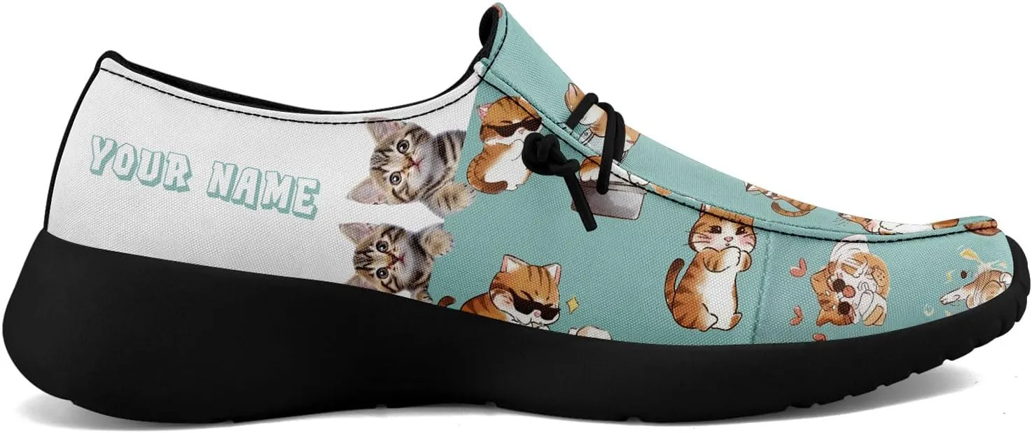 Custom Pet-Themed Canvas Loafers Shoes for Men Women Lightweight Slip-On Casual Shoes Personalized for Pet Lovers
