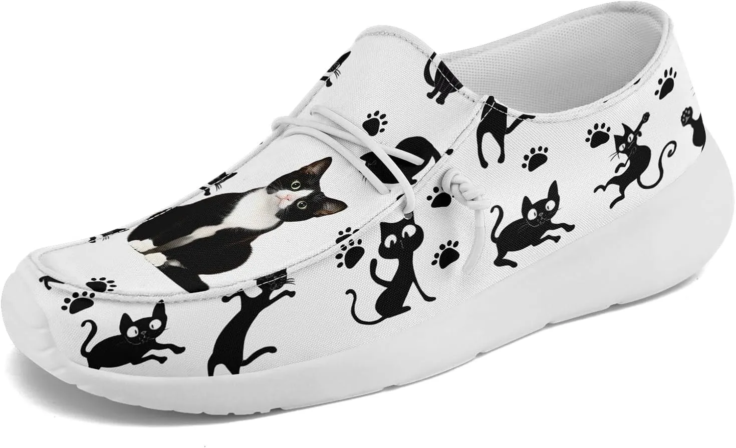 Custom Pet-Themed Canvas Loafers Shoes for Men Women Lightweight Slip-On Casual Shoes Personalized for Pet Lovers