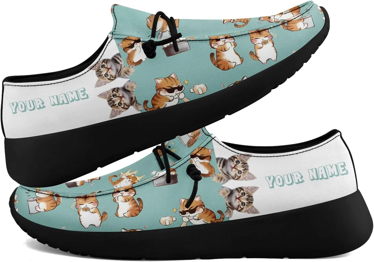 Custom Pet-Themed Canvas Loafers Shoes for Men Women Lightweight Slip-On Casual Shoes Personalized for Pet Lovers