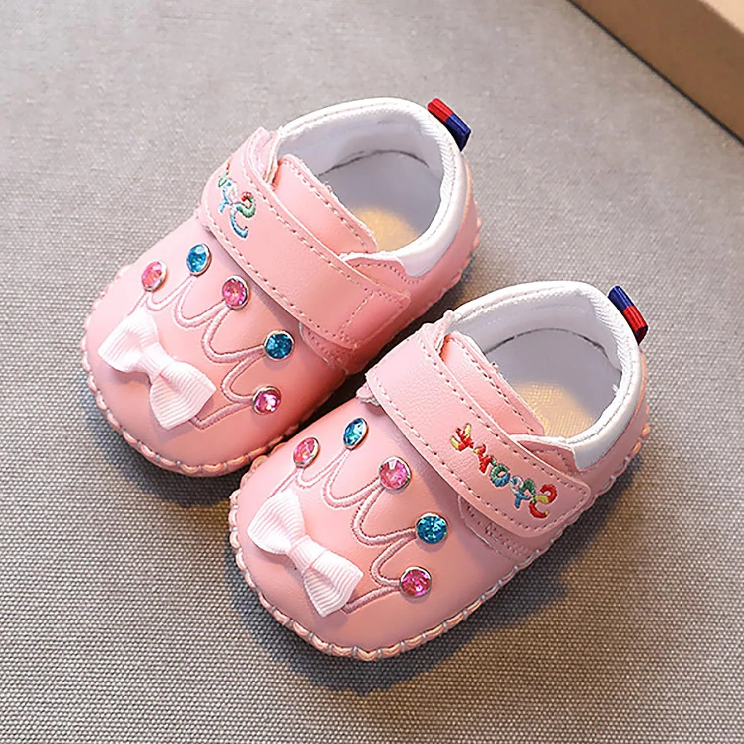 Cute artoon Prewalkers Shoes for Infant Baby Boys Girls Soft Sole Leather Non Slip Comfortable Sports Baby Water