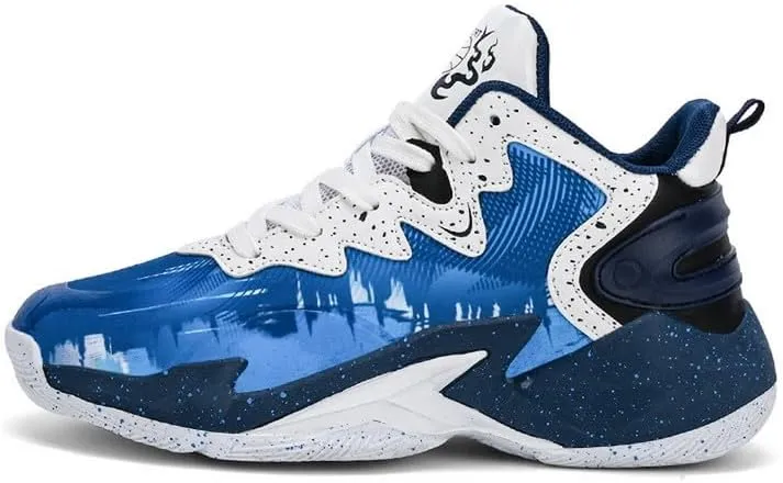 DHOVOR Men's Basketball Shoes Youth Anti Slip Fashion Sneakers Tennis Sport Shoes for Mens Outdoor Shoes