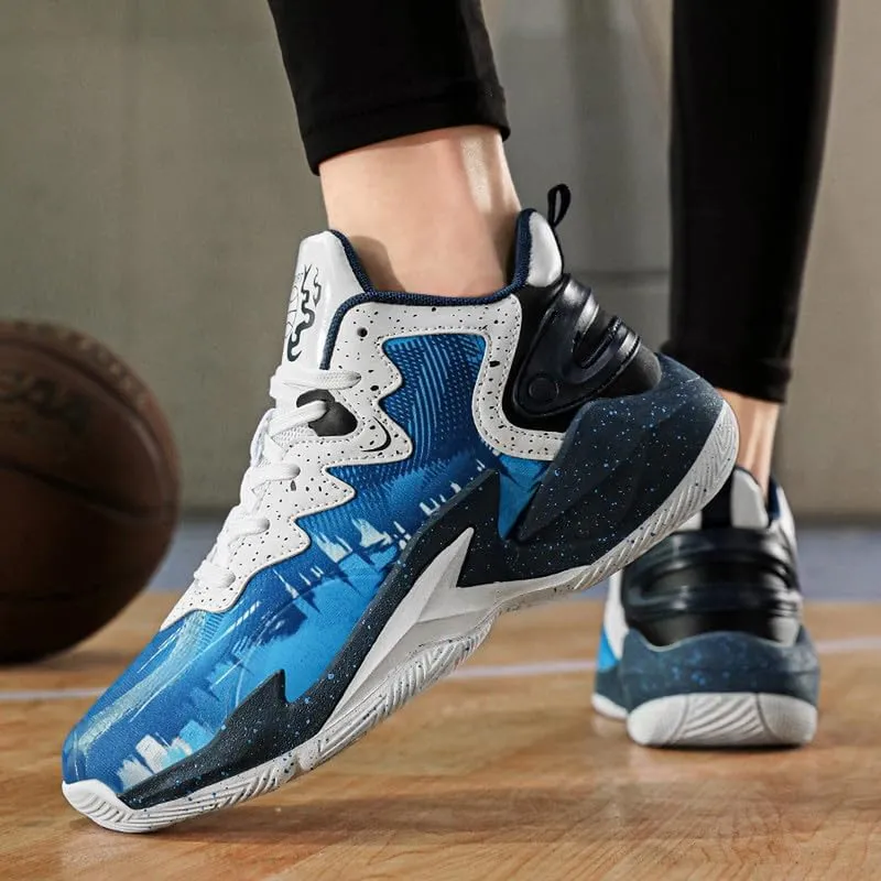 DHOVOR Men's Basketball Shoes Youth Anti Slip Fashion Sneakers Tennis Sport Shoes for Mens Outdoor Shoes