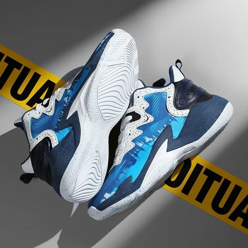 DHOVOR Men's Basketball Shoes Youth Anti Slip Fashion Sneakers Tennis Sport Shoes for Mens Outdoor Shoes