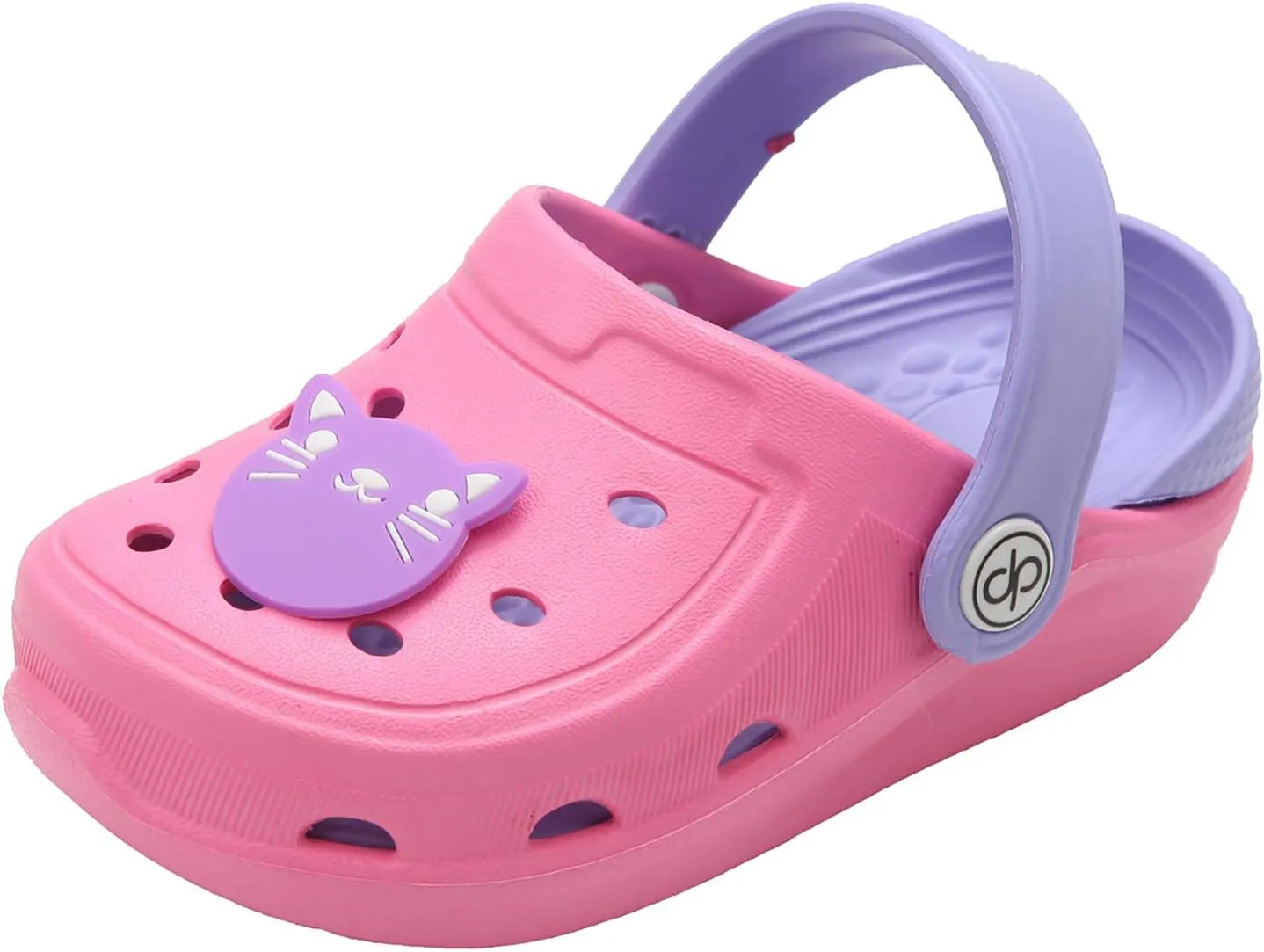 dripdrop Girls Comfort Clogs Kids Slip On Garden Shoes Boys Lightweight Beach Pool Slide Sandals Shower Slipper Pink/6 Toddler