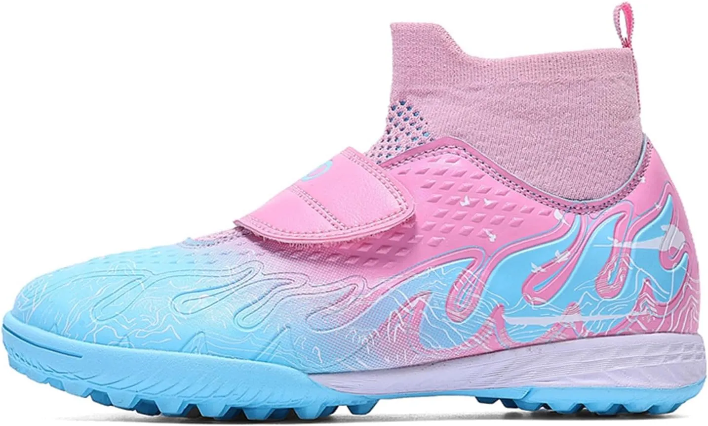 Eliogn Kids' Turf Soccer Shoes Indoor Football Outdoor Soccer Shoes Athletic Actual Combat Training Shoes(Little Kid/Big Kid)