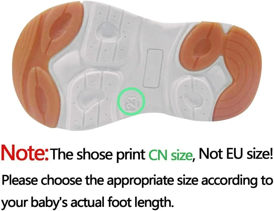 EnJoCho Toddler Cotton Boots 1-6Years Children Baby Girl Boy Mesh Led Luminous Socks Sport Run Sneakers Casual Anti-Slip Shoes (Pink-02A#, 4.5-5Years)