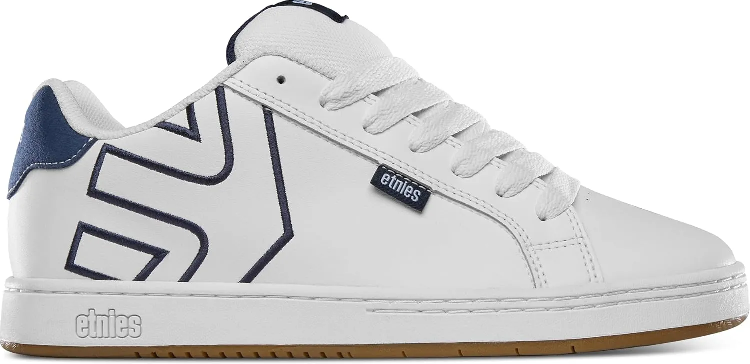 Etnies Men's Low-Top Sneakers Skate Shoe, White Navy, 4.5
