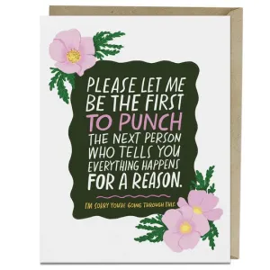 Everything Happens Sympathy Card