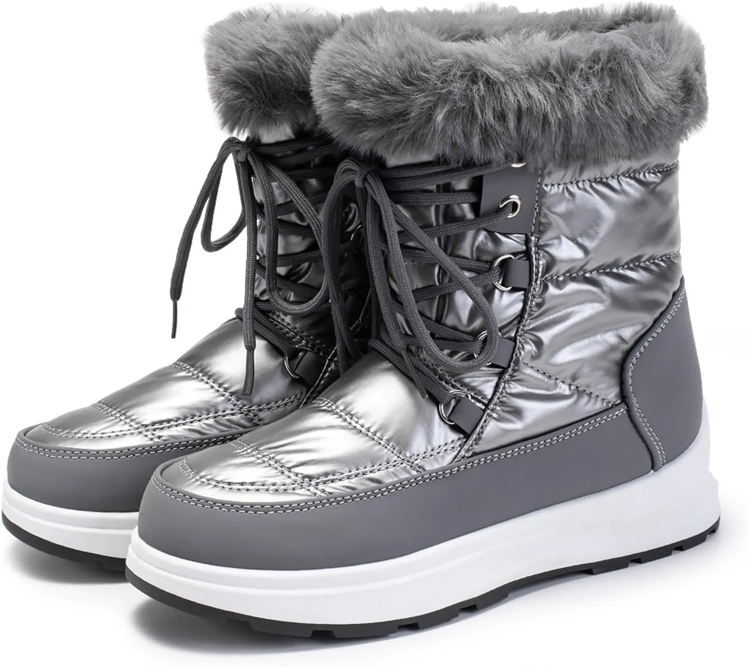 Fashion Snow Boots for Women Flat Flat Keep Warm Snow Boots Comfortable Mid Boots Shoes Womens Snow Boots