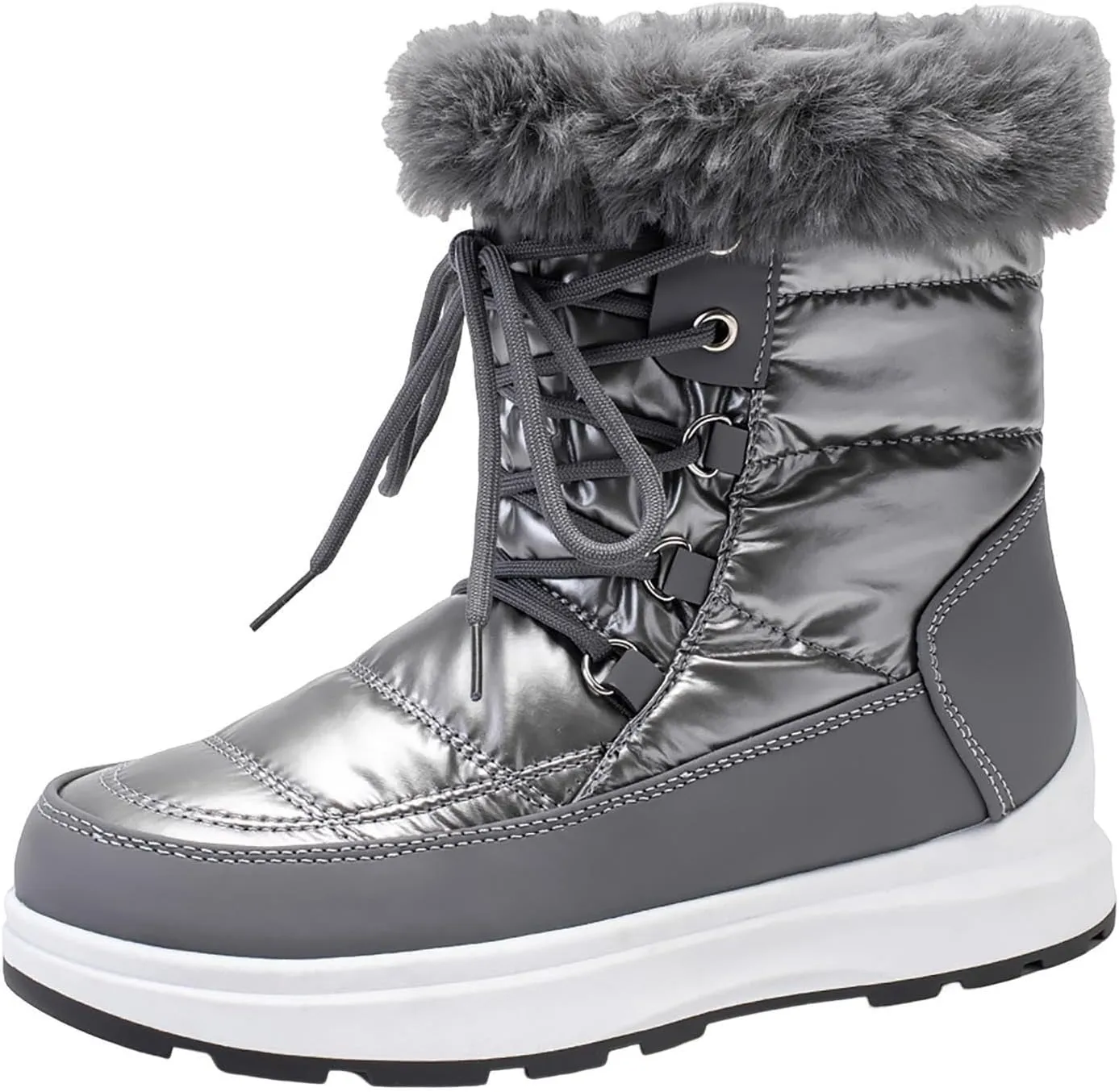 Fashion Snow Boots for Women Flat Flat Keep Warm Snow Boots Comfortable Mid Boots Shoes Womens Snow Boots