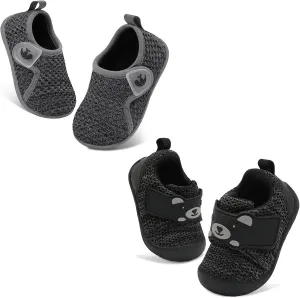 FEETCITY Baby First Walking Shoes Boys Girls Toddler Sneakers Anti-Slip Newborn Crib Shoes Baby Slip On Shoes