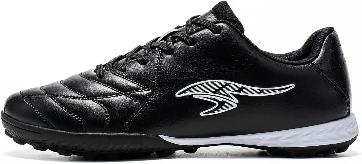 Football Shoes Men's Shoes Low Cut Outdoor Professional Training Grass Football Boots Breathable Sports (Black, Adult, Men, 9.5, Numeric, US Footwear Size System, Medium)