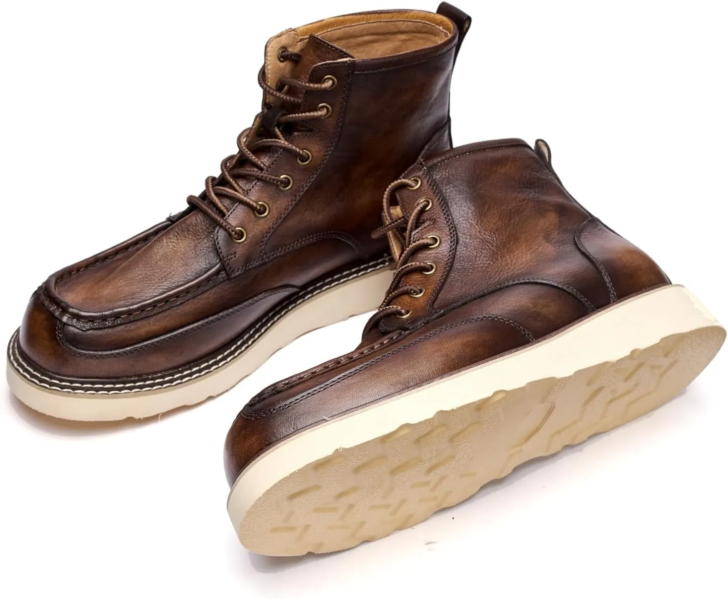 Handmade Men's Premium Warm Waterproof Casual Boots,Warm Brown Men's Hiking Boots,Men's Comfort Casual Boots,Men's Warm Waterproof Casual Boots,Men's Lace Up Boots,Men's Desert Boots,Motorcycle Boots.
