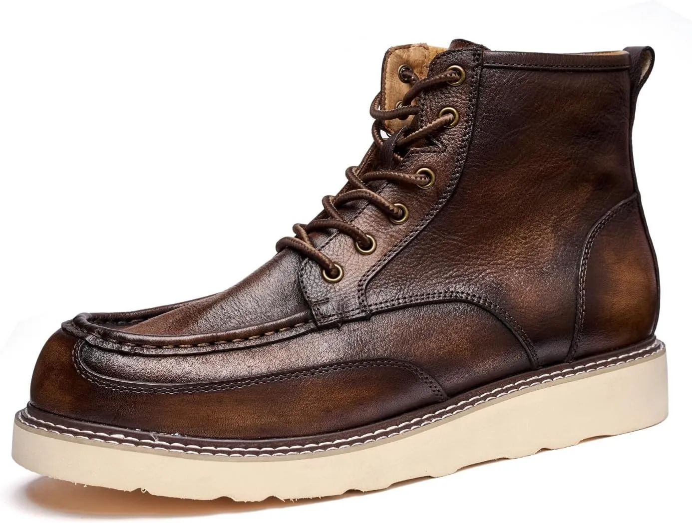 Handmade Men's Premium Warm Waterproof Casual Boots,Warm Brown Men's Hiking Boots,Men's Comfort Casual Boots,Men's Warm Waterproof Casual Boots,Men's Lace Up Boots,Men's Desert Boots,Motorcycle Boots.