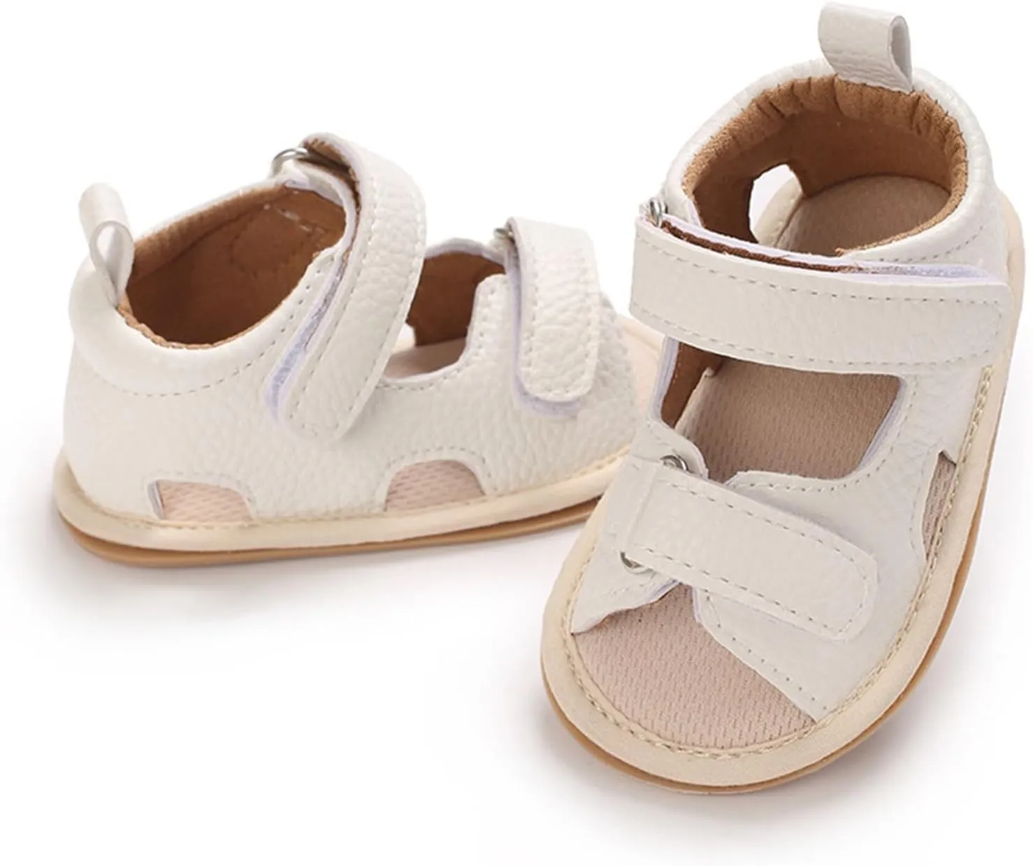 Infant Little Girls Soft Sole Sandals Baby Non-Slip Rubber Flat Shoes Toddler Breathable First Walking Shoes