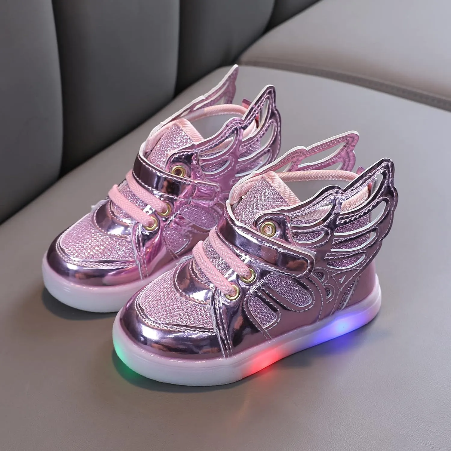 Kids Light Up Shoes for Boys Girls Toddler Sneakers USB Rechargeable Best Gift for Birthday Halloween Christmas