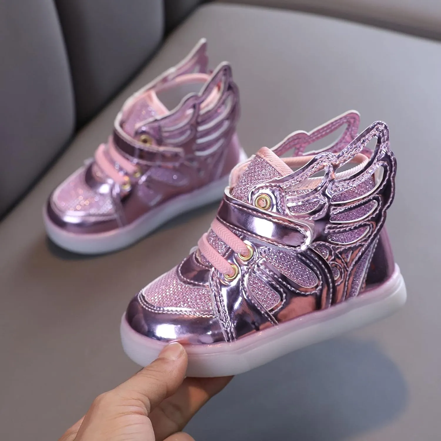 Kids Light Up Shoes for Boys Girls Toddler Sneakers USB Rechargeable Best Gift for Birthday Halloween Christmas