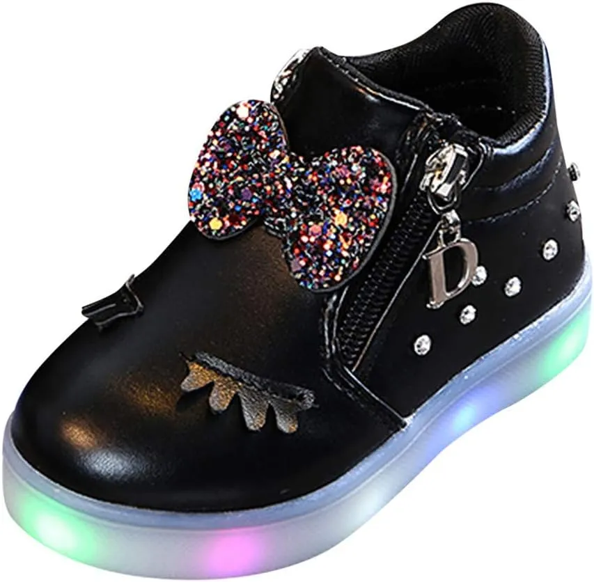 Kids Light Up Shoes for Girls Boys Toddler Comfortable Tennis Sneakers Fashion Led Shoes Luminous Shoes
