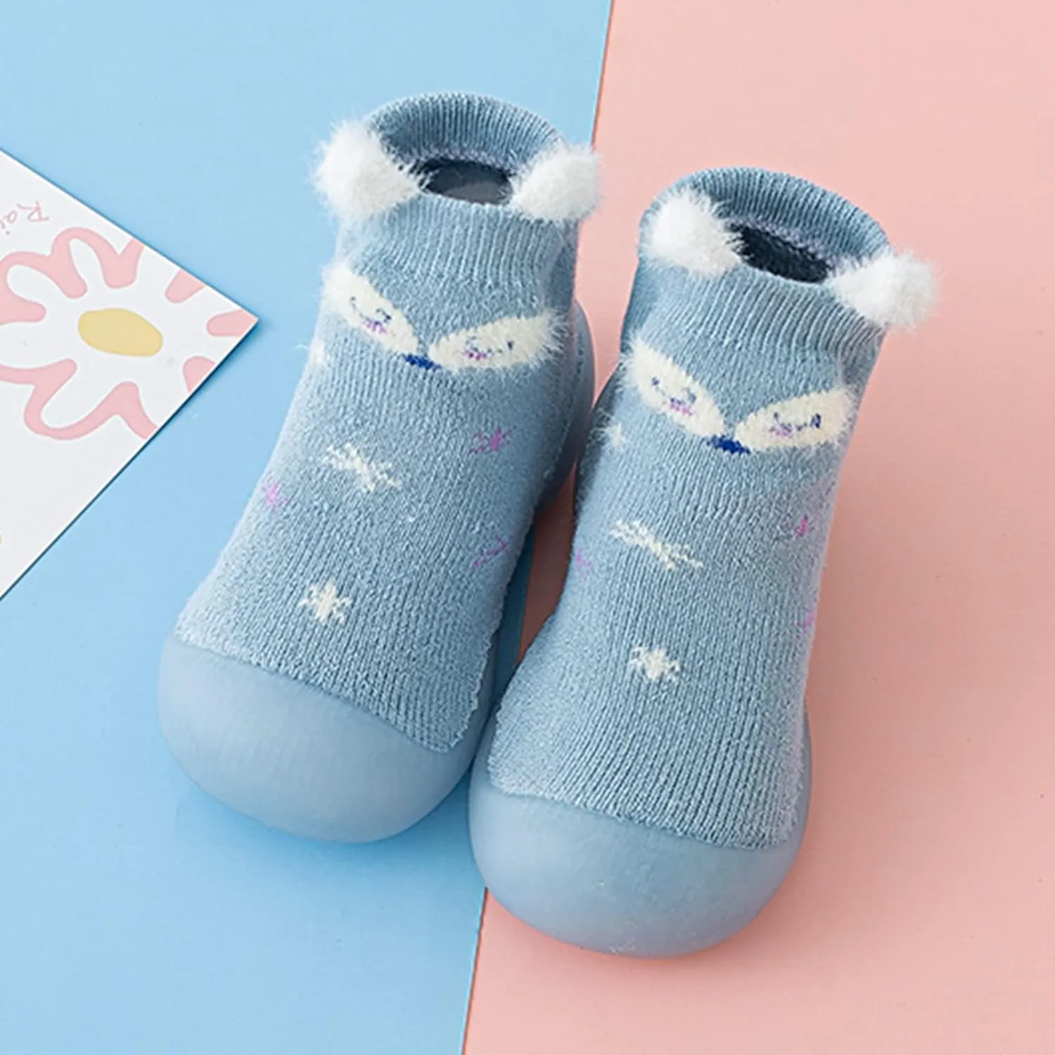 Kids Shoes Girls,Baby Shoes Sock Shoes Non-Slip First Walker Floor Shoes Soft Indoor Kids Shoes 0-3 Years
