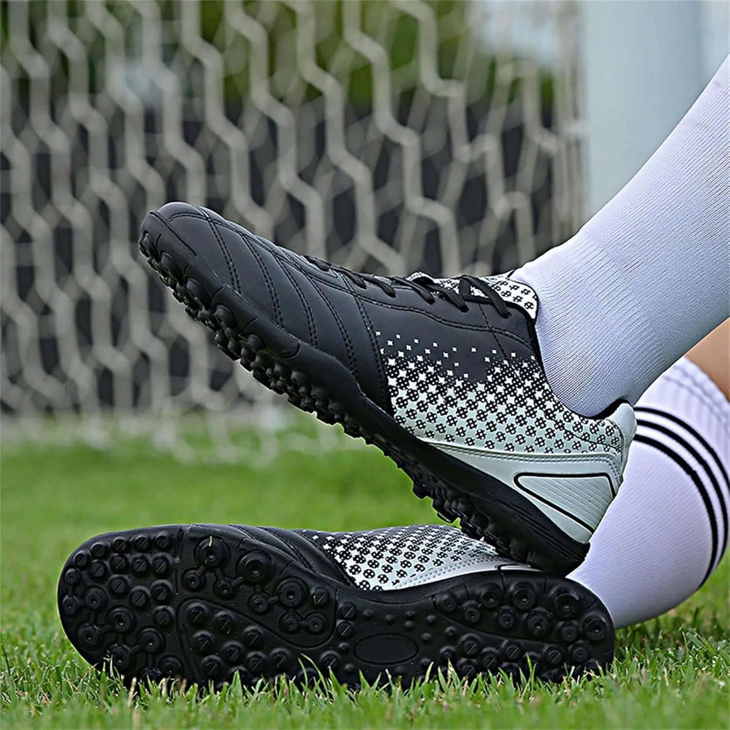 Kids Soccer Cleats Boys Girls Soccer Shoes Outdoor Firm Ground ??awn Youth Football Cleats (Little Kid/Big Kid)