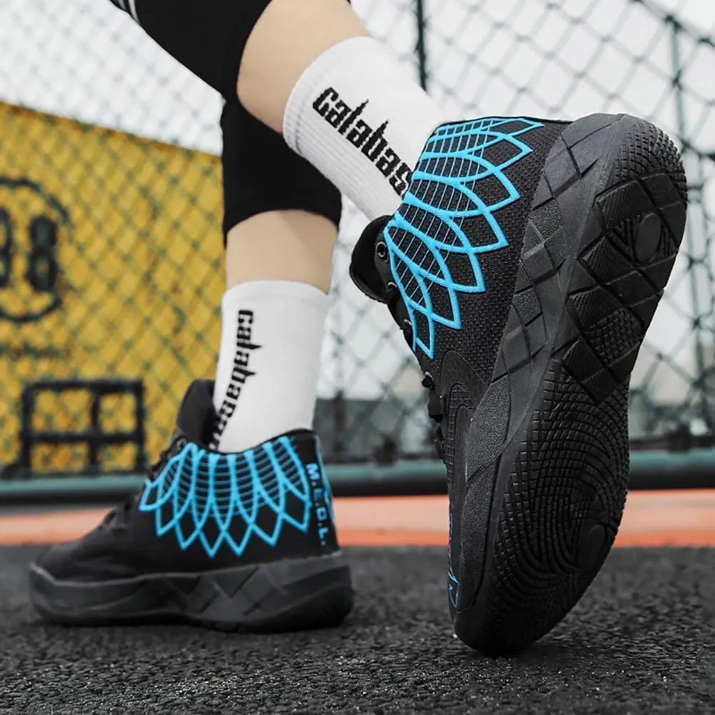 Men's Basketball Shoes, Couple Basketball Sneakers, Fashionable Sports Footwear, Breathable, Non Slip Running Boots