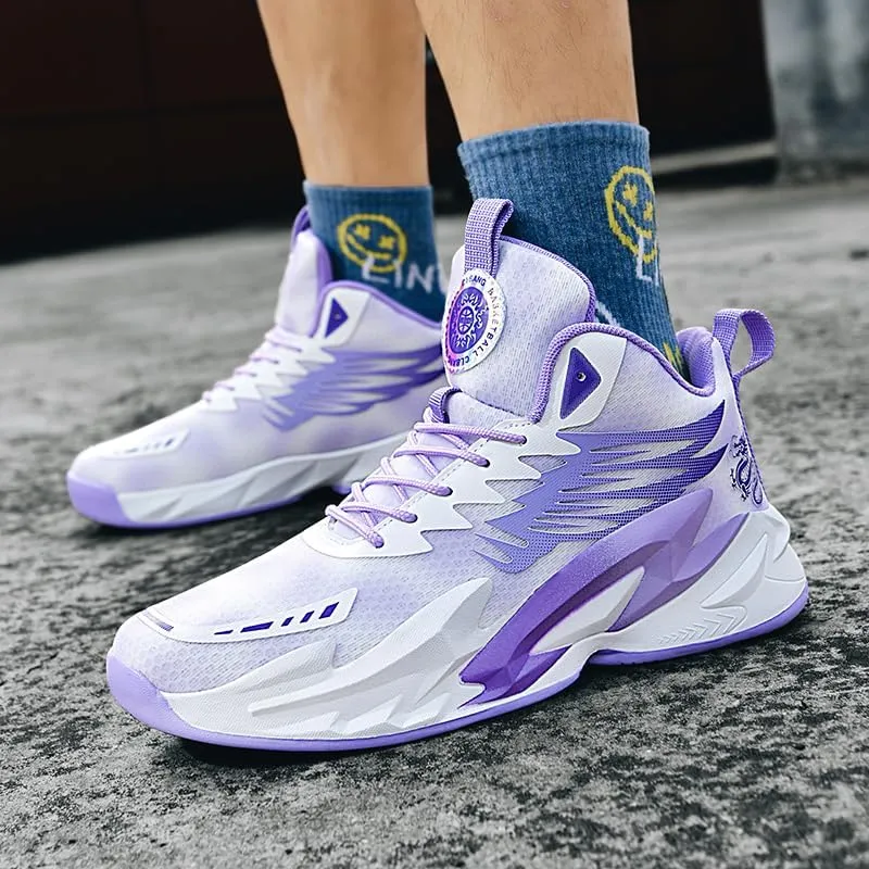 Mens Basketball Shoes Fashion Running Shoes Breathable Non-Slip Outdoor Casual Lightweight Sport Volleyball Shoes