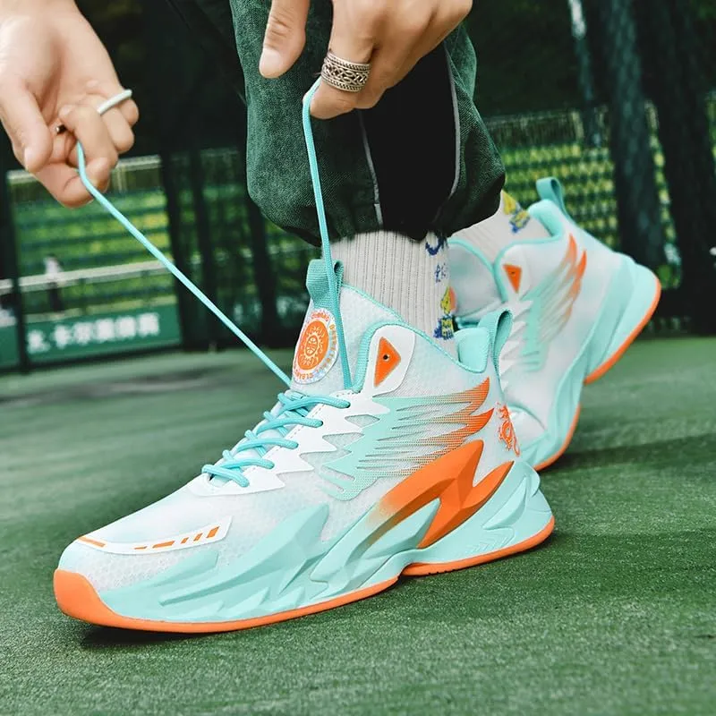 Mens Basketball Shoes Fashion Running Shoes Breathable Non-Slip Outdoor Casual Lightweight Sport Volleyball Shoes