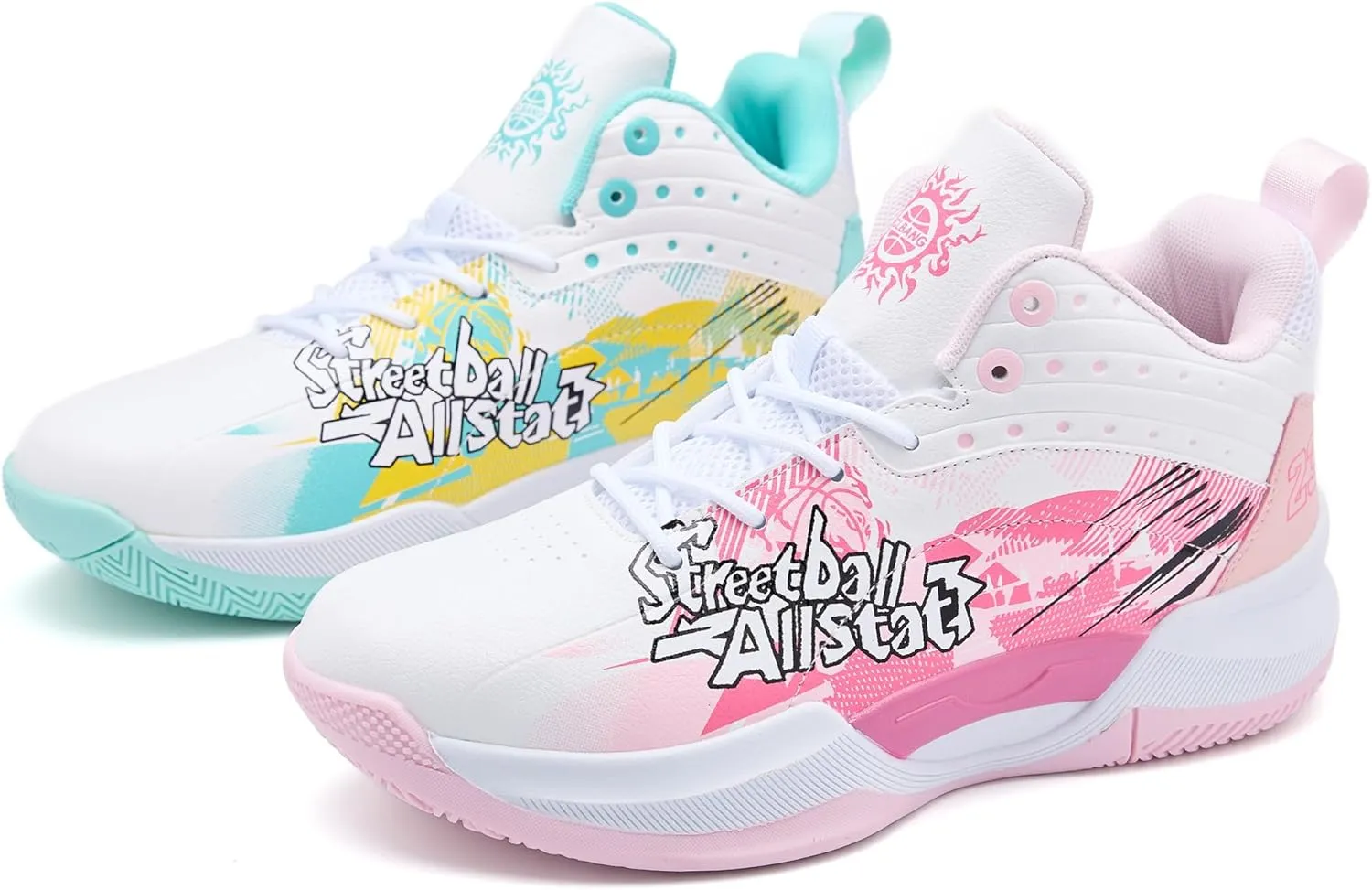 Men's Basketball Shoes Lightweight Breathable Non-Slip Outdoor Courts Training