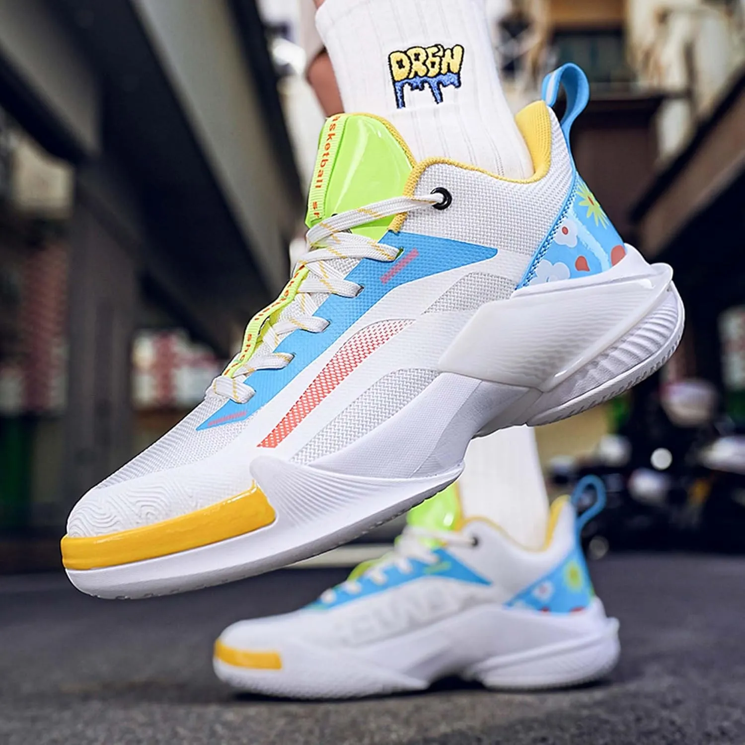 Mens Basketball Sneakers Team Sneakers Comfortable Competition Shoes Sneakers
