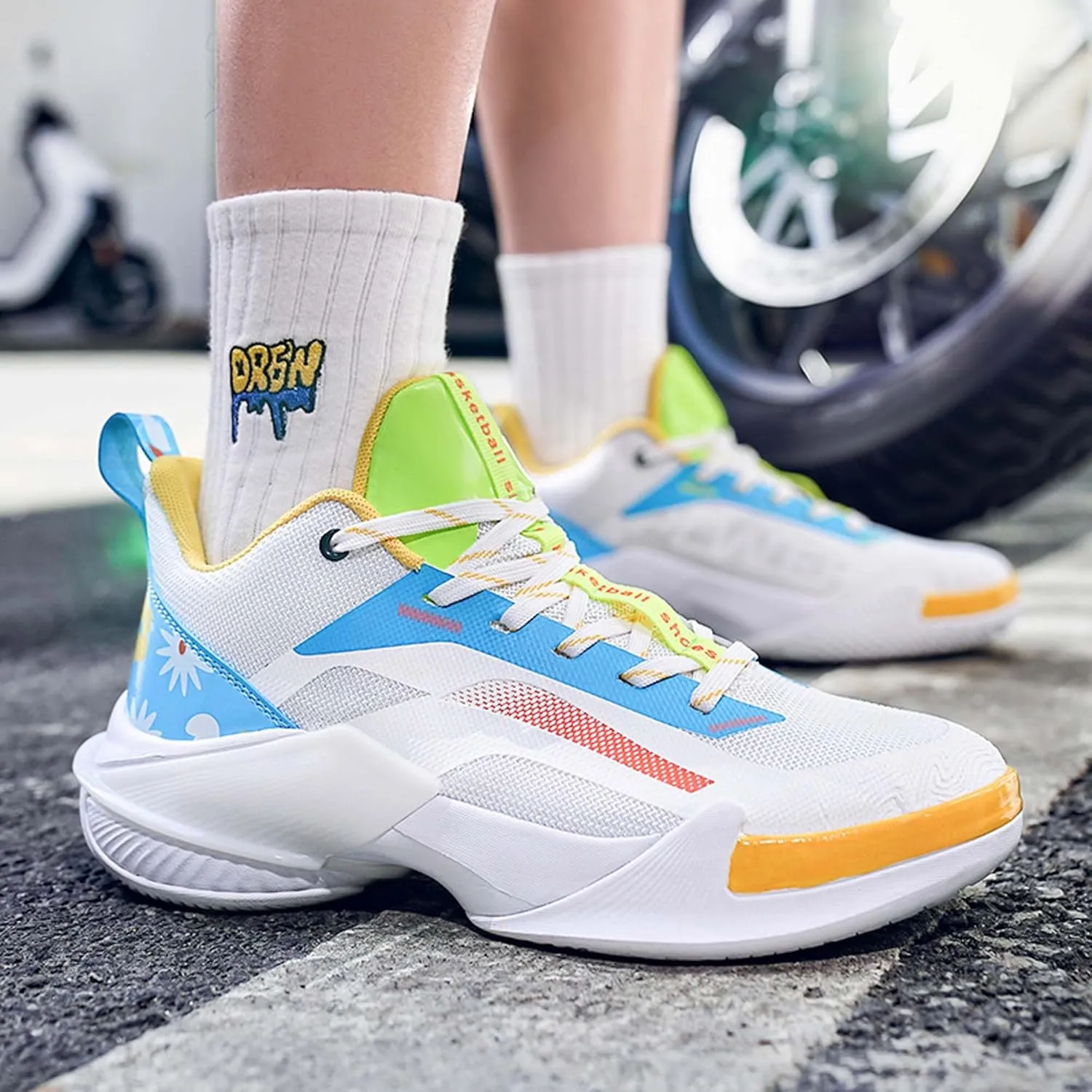 Mens Basketball Sneakers Team Sneakers Comfortable Competition Shoes Sneakers