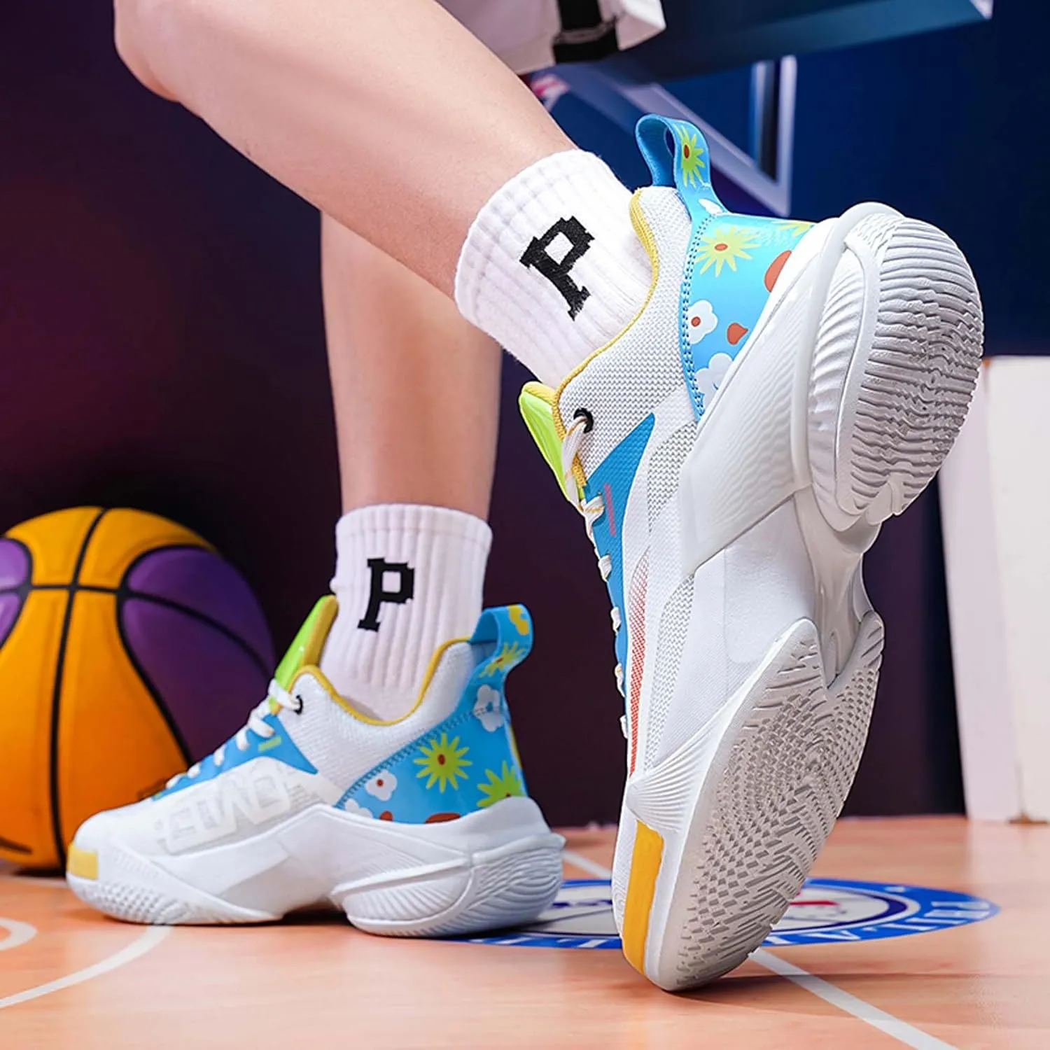 Mens Basketball Sneakers Team Sneakers Comfortable Competition Shoes Sneakers