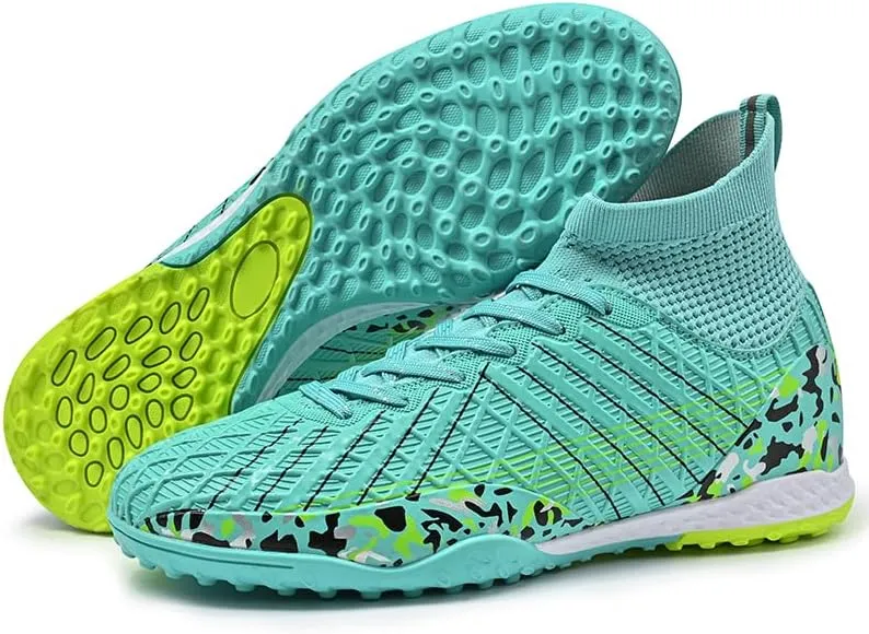 Men's Football Boots TF Futsal Shoes Tennis Sneakers high top Breathable Football Shoes