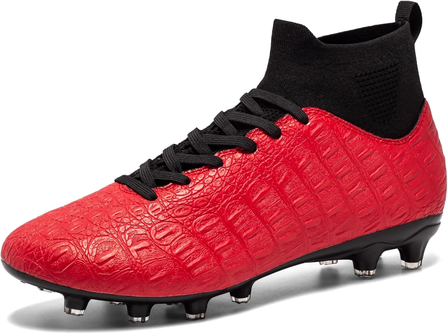 Men's High-Top Soccer Cleats for Youth & Kids ?C Lightweight Football Cleats for Firm Ground & Turf ?C Durable Training Futsal Shoes, Athletic Boys' Football Shoes for Indoor & Outdoor Play