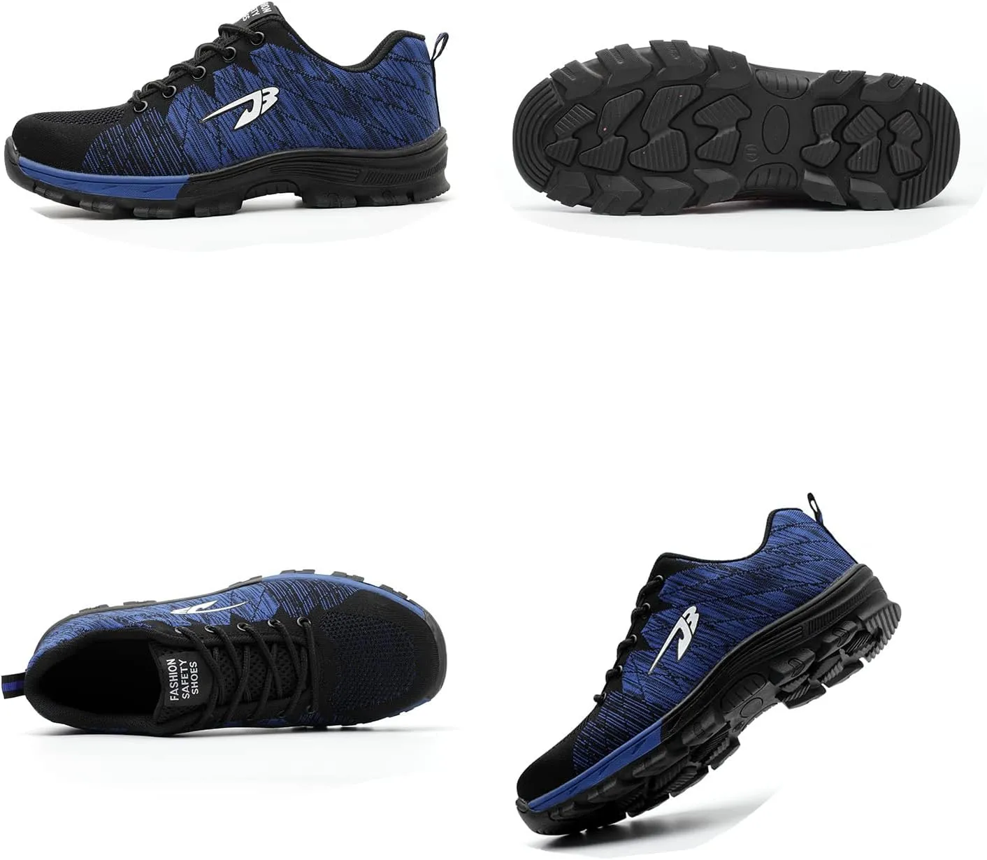 Men's Safety Toe Athletic Work Shoe,Lightweight Safety Shoes Slip Resistant Work Sneaker Breathable Puncture Proof Shoes,