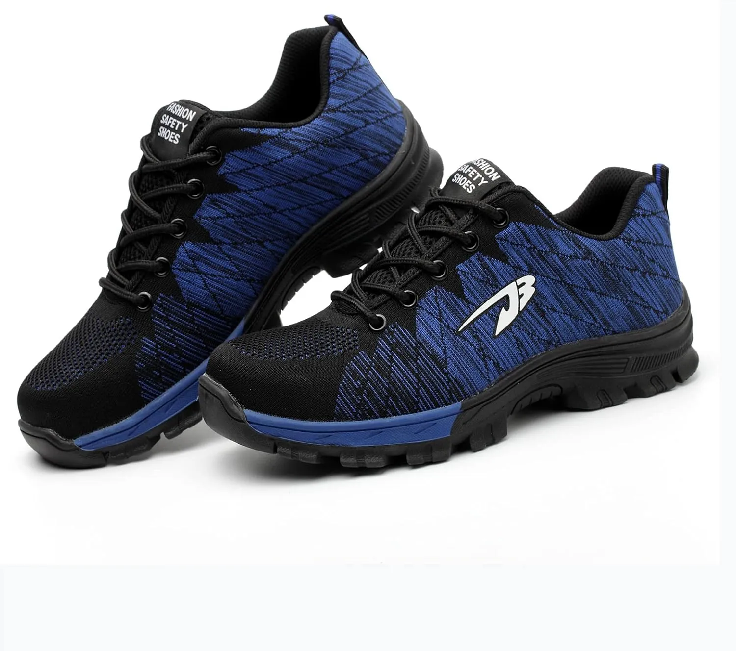 Men's Safety Toe Athletic Work Shoe,Lightweight Safety Shoes Slip Resistant Work Sneaker Breathable Puncture Proof Shoes,