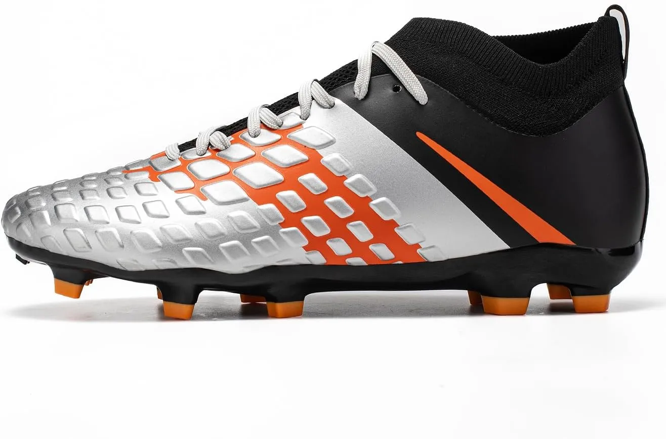 Men's Soccer Shoes, Artificial Turf Training Shoes, Indoor and Outdoor high top, Professional Match Football Shoes