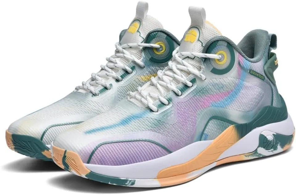 Men's Women's Basketball Shoes High Top Ultra-Light Fashion Anti Slip Breathable Sneakers